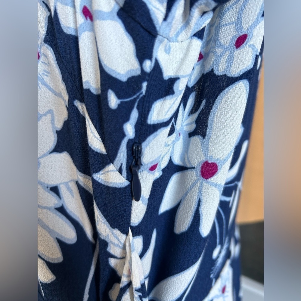 1 STATE SHIRT DRESS FLORAL PRINT TIE IN FRONT OR BACK. STYLISH, COMFORTABLE XL - Picture 7 of 12